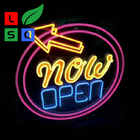Open Neon Sign Colorful Round Shape Bar LED Channel Letter Signs