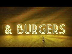 कॉफी या रेस्तरां या बार अनुकूलित एलईडी नीयन साइन इनडोर आउटडोर सजावट एक्रिलिक DC12V